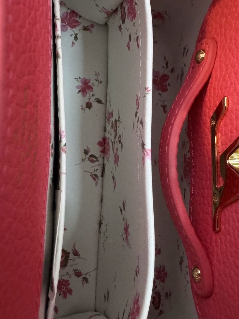 Louis Vuitton Pink Taurillon Mini Top Handle Bag with Crystal LV Logo - Picture 14 of 15